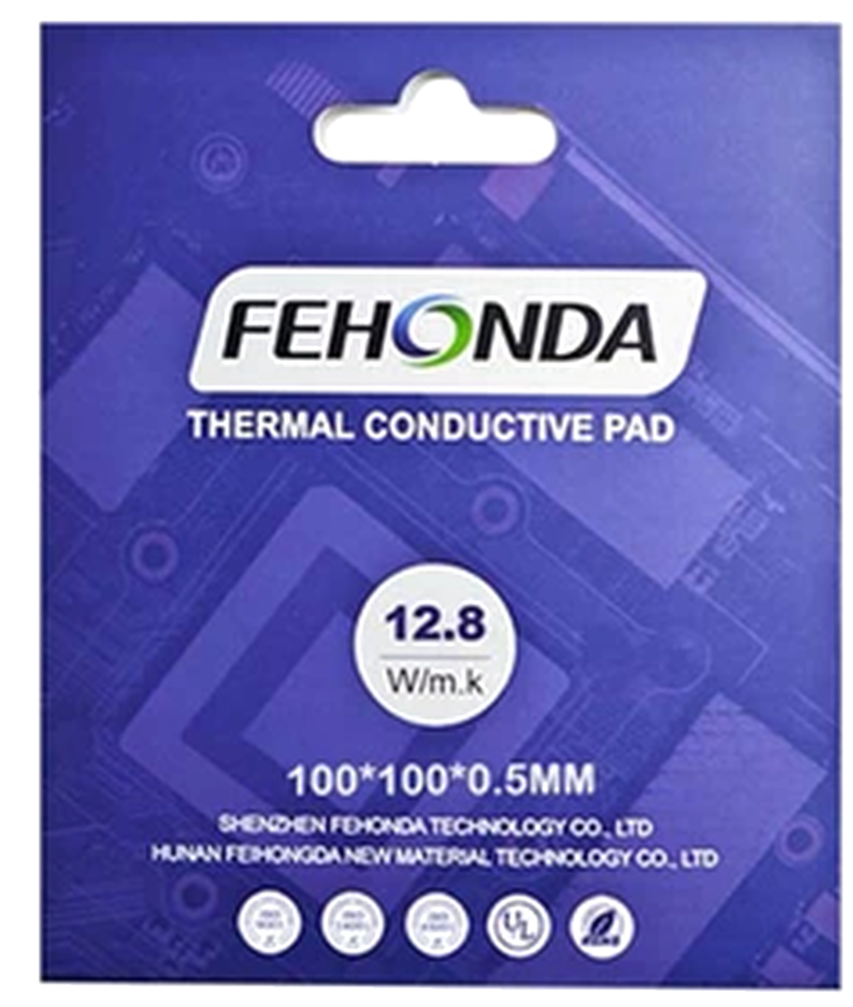 Термопрокладка FEHONDA — 12.8 Вт/мК / 100×100 мм / 2.0 мм